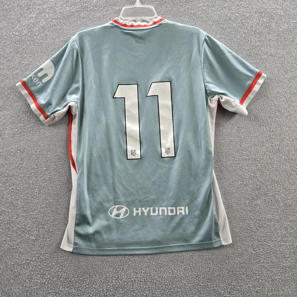 Atletico Madrid Men Jersey M Light Blue 2025 Away Nike Soccer READ